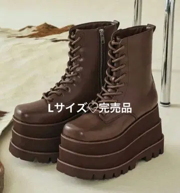 미사용 새상품 Darich 트리플 밑창 엔지니어 부츠 BRN L 사이즈