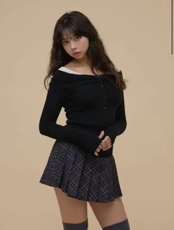 새 상품 미개봉 andmary Shannon 튤 니트 탑