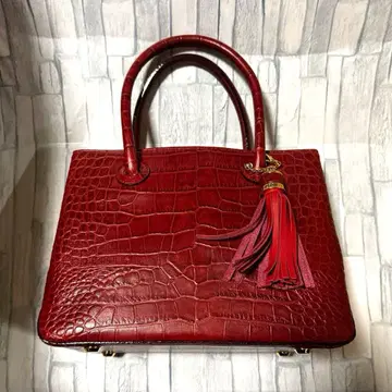닥스 크로커다일 토트백 빨간색