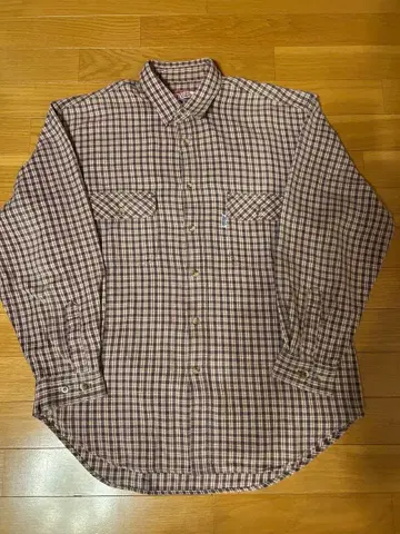 저지 아웃 체크 무늬 긴팔 셔츠 체크 셔츠 울 좋은 배색