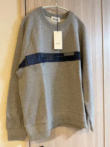 KUON 업사이클 보로 스트라이프 맨투맨