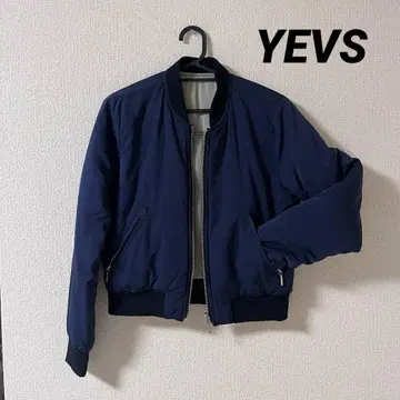 YEVS 리버서블 MA-1 자켓 블루종 네이비