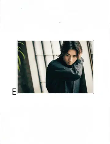 기무라 타츠나리 친필 사인 아크릴 사진 플레이트 E