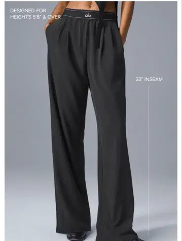 alo Yoga 수트 업 트라우저 롱 팬츠 트라우저