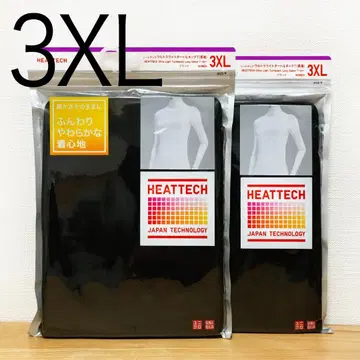 히트텍 울트라 라이트 터틀넥 T 긴팔 블랙 3XL 4L 유니클로