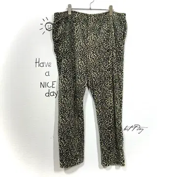 올 패턴 레오파드 무늬 기모 레깅스 애니멀 빅 사이즈 편안함 테이퍼드