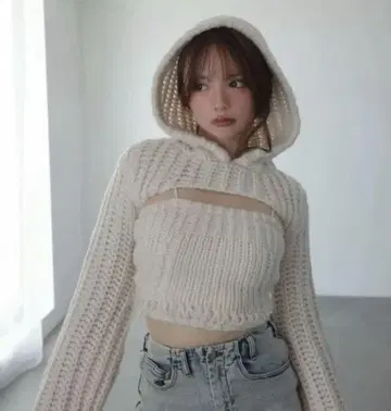 andmary Leo 후드 니트 세트 앤드마리 완판템