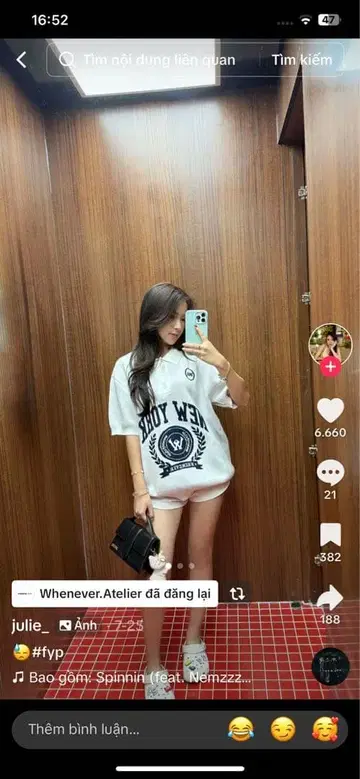 Whenever Atelier NEW YORK 피케 셔츠