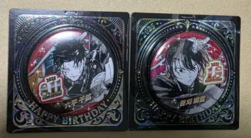 카구라바치 2025년 생일 캔뱃지 로쿠헤이 치카즈&카리 히유키 2개 세트