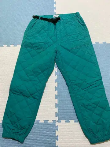 Xlarge 퀼팅 팬츠 터콰이즈