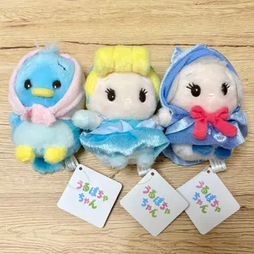 디즈니 스토어 우루포차 신데렐라 & 페어리 갓마더 & 파랑새 세트