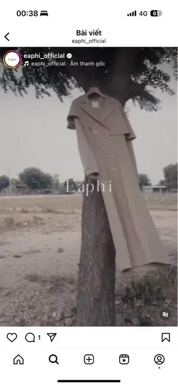 EAPHI ASYMMETRY CAPE TRENCH COAT