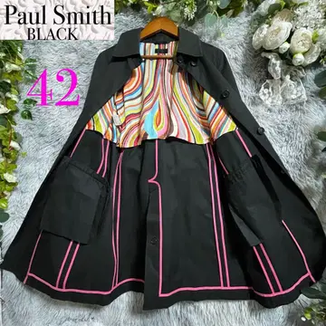 [ 하자품 ] 폴스미스 블랙 트렌치 아우터 코트 42 멀티 컬러