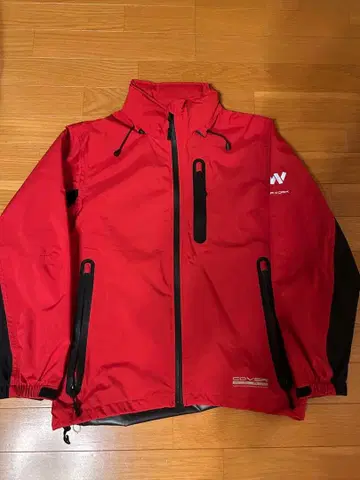 마운틴 파카 후드 부착 레드 mont-bell