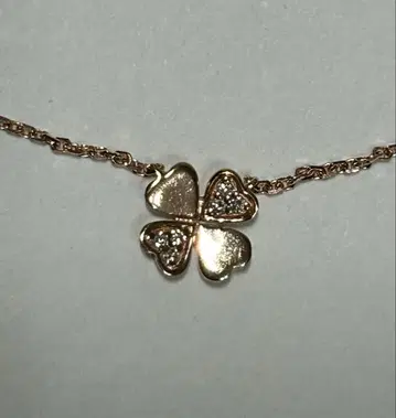 폴리폴리 클로버 목걸이 K10 다이아몬드