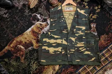 상세: DUCK BAY 카무플라주 헌팅 베스트