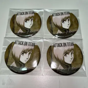 진격의 거인 알민 캔뱃지 4개 세트