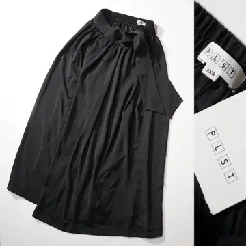 새상품 PLST 플라스테 와이드 스카초 와이드 팬츠 XXS 허리밴딩