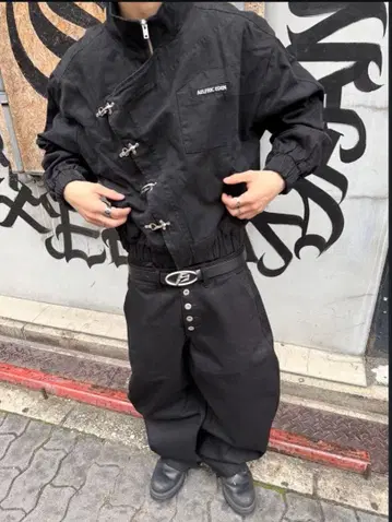 Aelfric Eden 메탈 버튼 박시 재킷 S