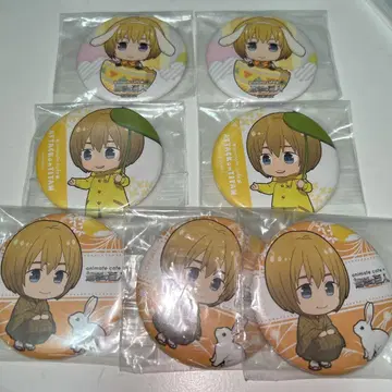 진격의 거인 애니카페 알민 캔뱃지 7개 세트