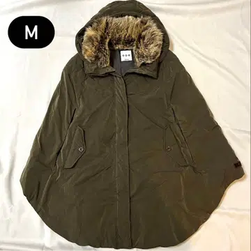 [ 새상품급 ] 타트라스 TATRAS 다운 판초 2WAY 퍼 카키 02