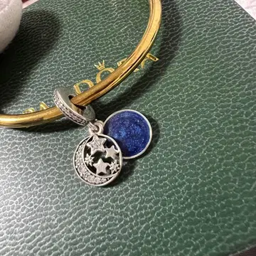 PANDORA 별달 Moon & Blue Sky 댕글 참