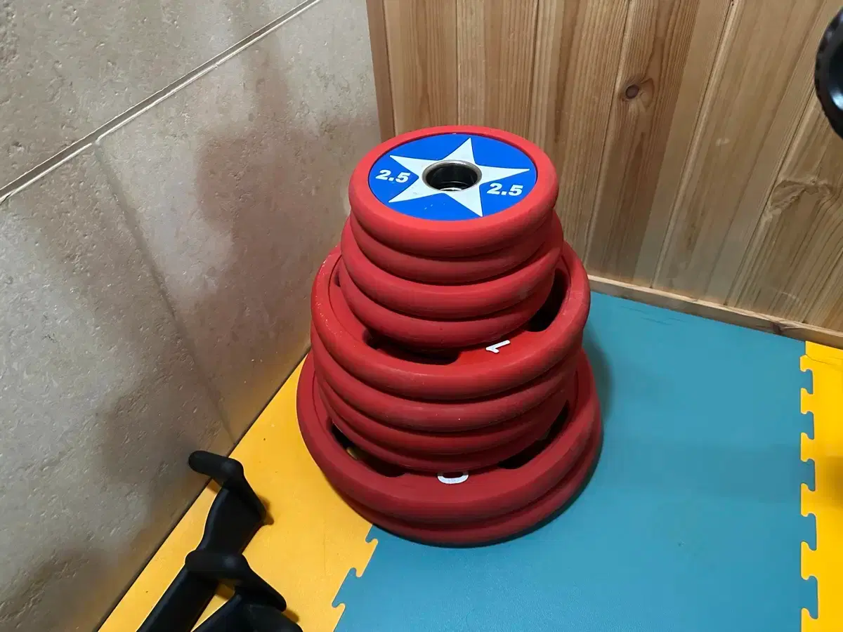 Home Gym Captain America Barbell Plates 2.5*2, 5*2, 10*4, 20*2