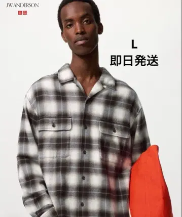 JW ANDERSON 브러쉬드 코튼 오버 사이즈 셔츠 L 사이즈