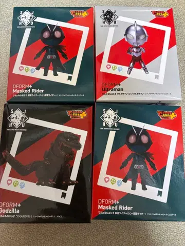 DFORM+ 피규어 세트 마스크 라이더 울트라맨 고질라