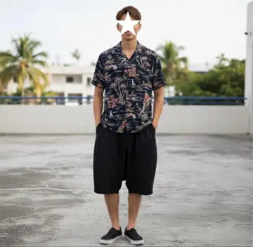 X-LARGE 알로하 셔츠 레이온 Los Angeles 택 L