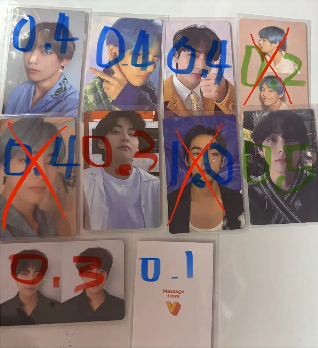 Bts bangtan v kim taehyung poca wts