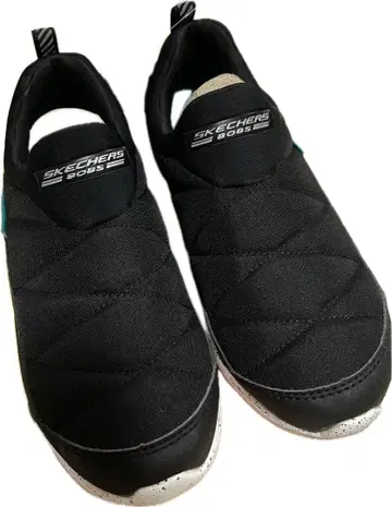 [ 여성용 ] [ 작은 사이즈 ] SKECHERS 블랙 슬립온 스니커즈