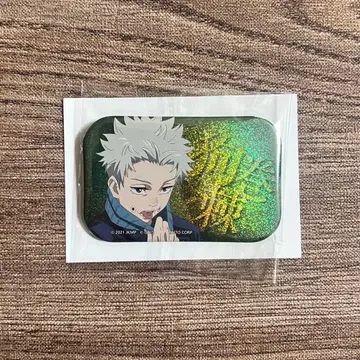 극장판 주술회전0 스퀘어 캔뱃지 홀로그램 이누마키 토게 TAITO 다이토