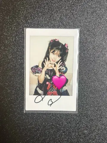 fav me 나카모토 코마리 폴라로이드 친필 사인