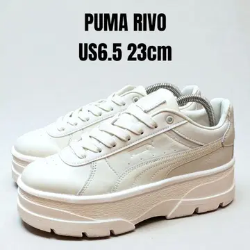 PUMA RIVO 푸마 리보 23cm 라이트 베이지 통굽 스니커즈