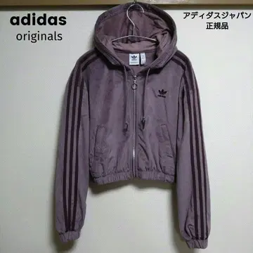 새상품급 아디다스 오리지널스 크롭 와플 후드티