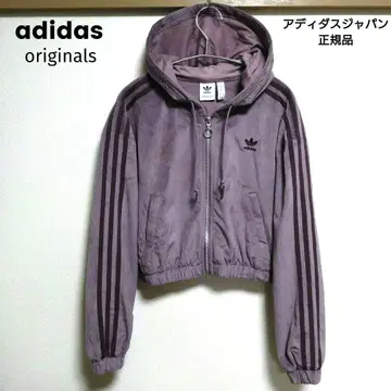 새상품급 아디다스 오리지널스 크롭 와플 후드티