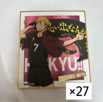 하이큐!! 미야 아츠무 가로막 색지 27장