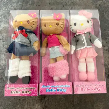 산리오 closet collection 키티 마스코트 홀더 발길이