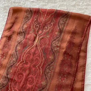 ETRO 에트로 실크 혼방 올 패턴 스카프 스톨 페이즐리 이탈리아제