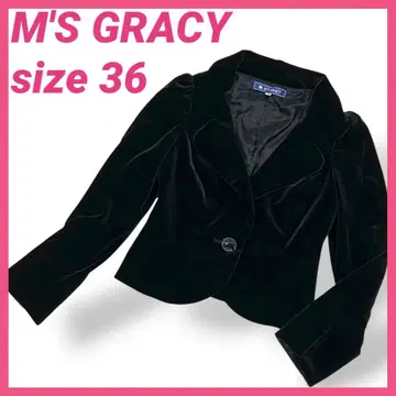 새상품급 벨벳 자켓 벨로아 36 고급 블랙 일본제