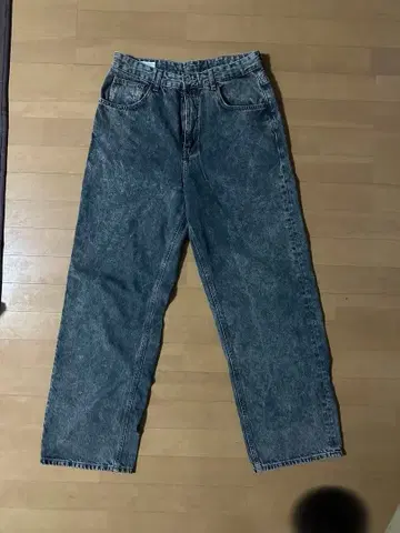 ZARA 다크 그레이 배기 데님 EUR40