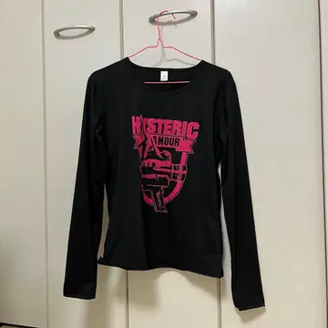 HYSTERICAMOUR 프린트 긴팔 T셔츠 그런지계 헤이세이 갸루 펑크