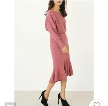 택 포함 미사용 새상품 리엔다 돌먼 SLV 머메이드 니트 원피스