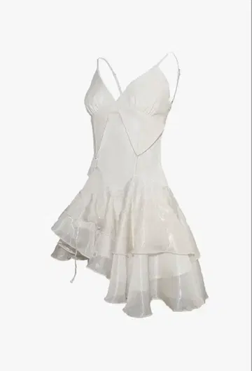 theredthread S layered ruffle dress mini