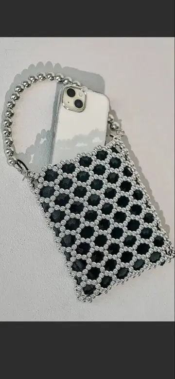 LEPSIM 비즈 숄더 미니백