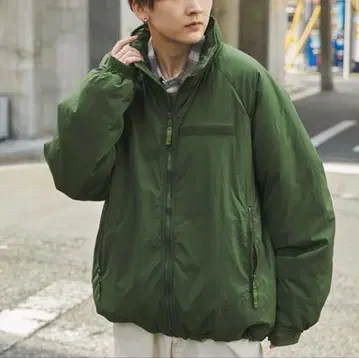 Anchor Smith 발수 나일론 스탠드 넥 밀리터리 충전솜 블루종 L