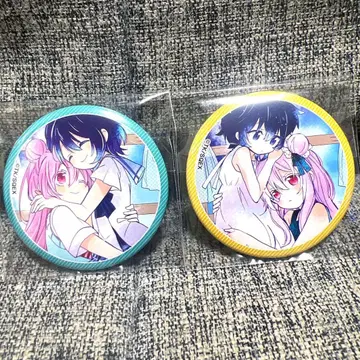 해피 슈가 라이프 마츠자카 사토 마츠자카 시오 게마 복권 캔뱃지 2개