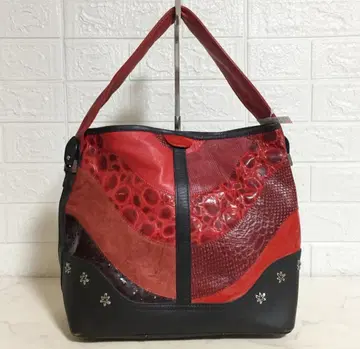 no34732 미오 가죽 크로커다일형 누빔 핸드백