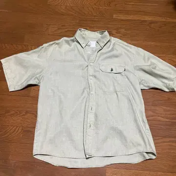 WHALE 반팔 셔츠 L 사이즈 라이트 그린